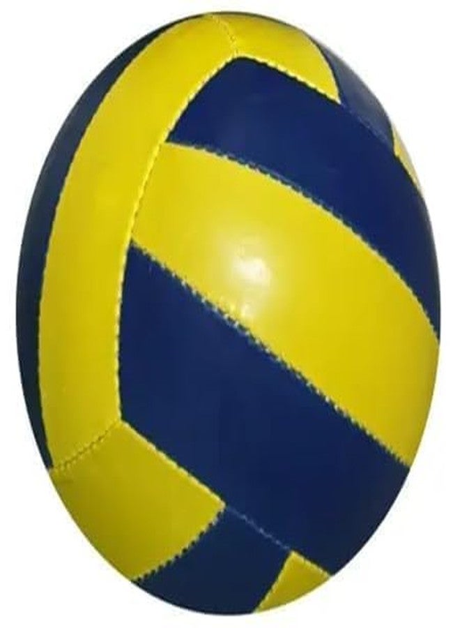 DESCTIDY كرة طائرة ديسكتيدي، مقاس 5، كرة ناعمة | للجنسين، لجميع الأعمار | داخلية وخارجية | جودة البطولات - أصفر، رمادي، أزرق - Image 3