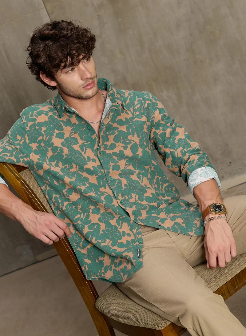 CAHOOT Cahoot Men's Multi Printed Cotton Shirt - 22401