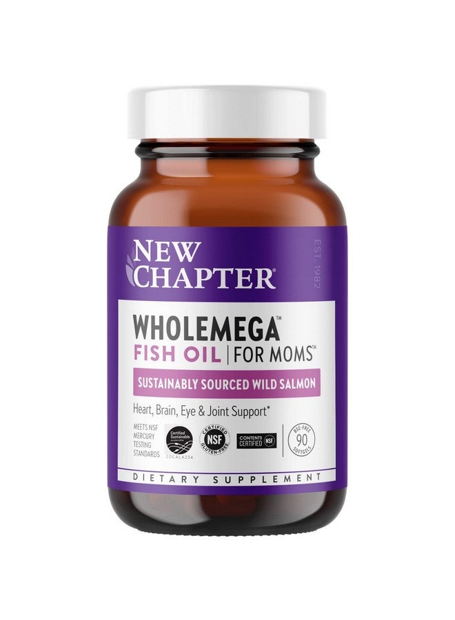 New Chapter Prenatal Dha Wholemega For Moms Fish Oil Supplement With Omega3 + Vitamin D3 For Prenatal & Postnatal Support 90 Ct Softgels 500Mg - Image 2