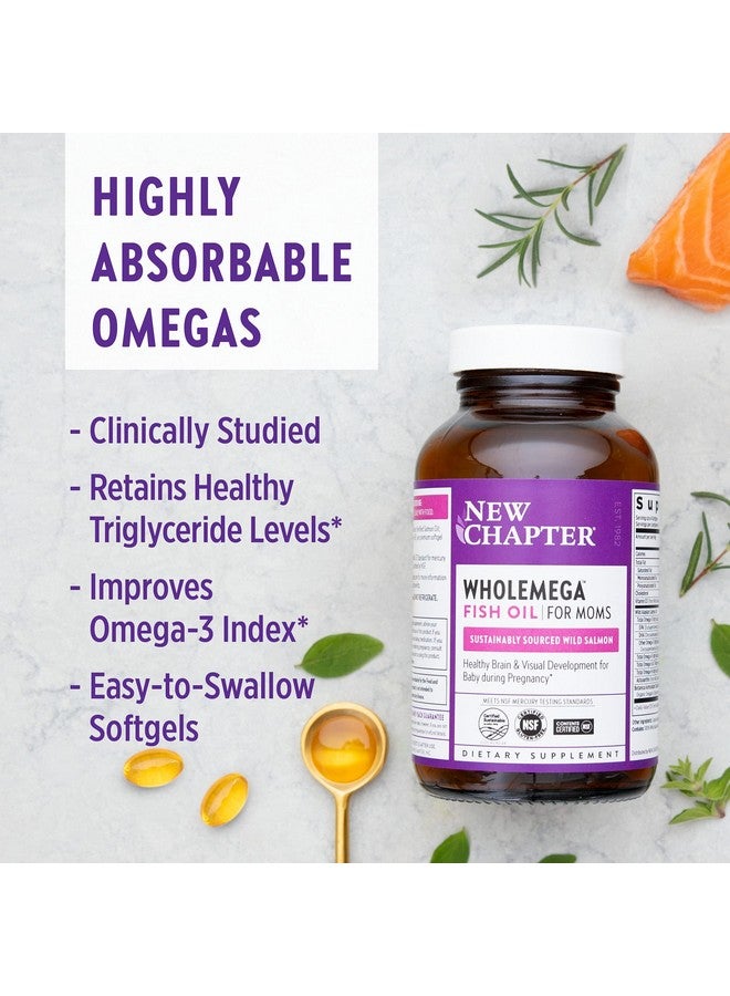 New Chapter Prenatal Dha Wholemega For Moms Fish Oil Supplement With Omega3 + Vitamin D3 For Prenatal & Postnatal Support 90 Ct Softgels 500Mg - Image 5