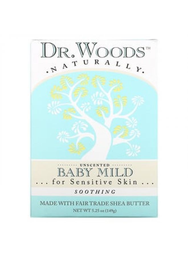 Dr. Woods Dr. Woods Baby Mild Bar Soap Soothing Unscented 5.25 oz 149 g 