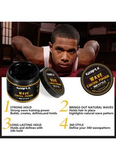 Goiple Natural Pomade for Men's Strong Hold and Layered Waves - Easy Wash Hair Cream, Grease for Moisture, Control and Silky Shine 4oz  - Image 4