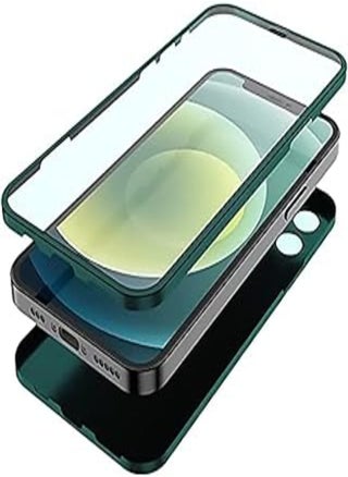 Ultra Slim 360 Full Body with Built-in Screen Protector Touch Sensitive Shockproof bumper Full Hard case Mobile Phone Compatible with iPhone 12 Pro Max 6.7 inches - Dark Green - pzsku/Z50B780F3B91A4E8760BBZ/45/_/1713732675/808c7090-5862-4793-9a9d-9783d3883de0