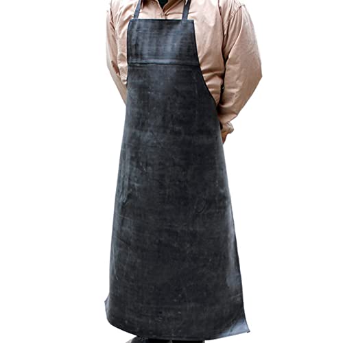 TEUOPIOE Waterproof Apron Rubber,42" Adjustable Extra Long Industrial Work Apron for Grilling Dishwashing Lab Kitchen Butcher，Vinyl Heavy Duty Aprons for Adults - Image 1