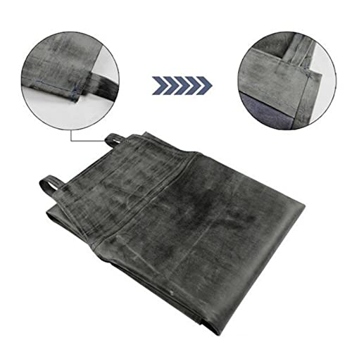 TEUOPIOE Waterproof Apron Rubber,42" Adjustable Extra Long Industrial Work Apron for Grilling Dishwashing Lab Kitchen Butcher，Vinyl Heavy Duty Aprons for Adults - Image 5