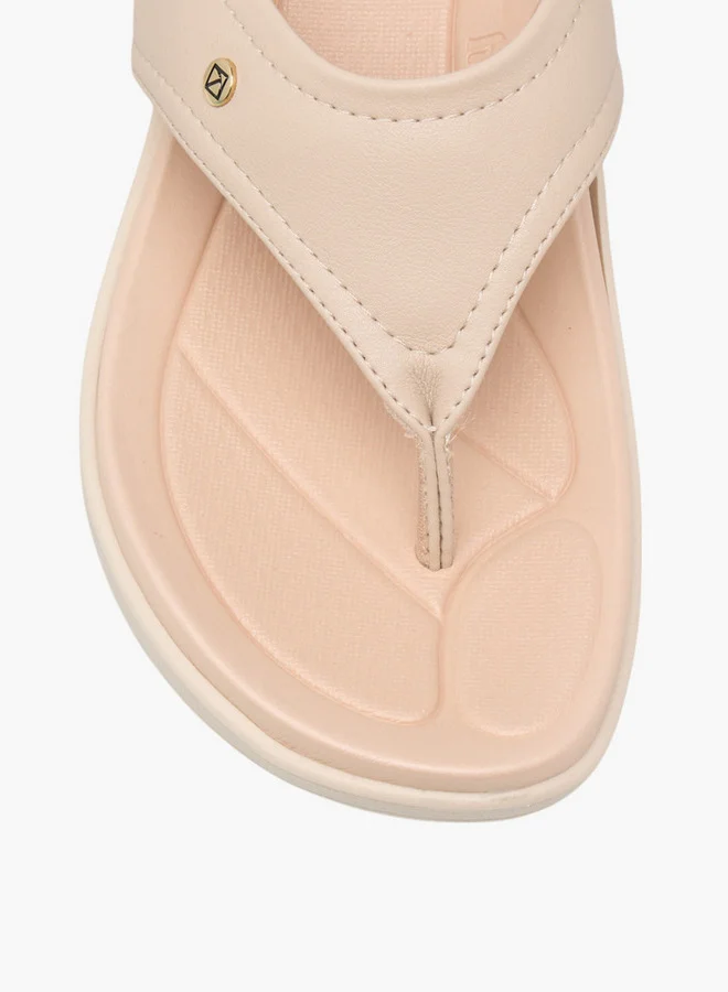 Piccadilly Women's Solid Slip-On Comfort Thong Sandals