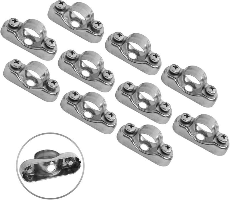 304 Stainless Steel Pipe Clamp Brackets 20 22mm For Securing Hoses And Pipes - Image 3
