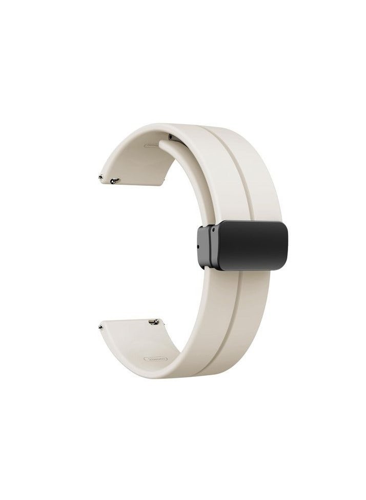 22mm Silicone Strap With Magnetic Folding Buckle For Huawei GT5 46mm lovry - Image 1