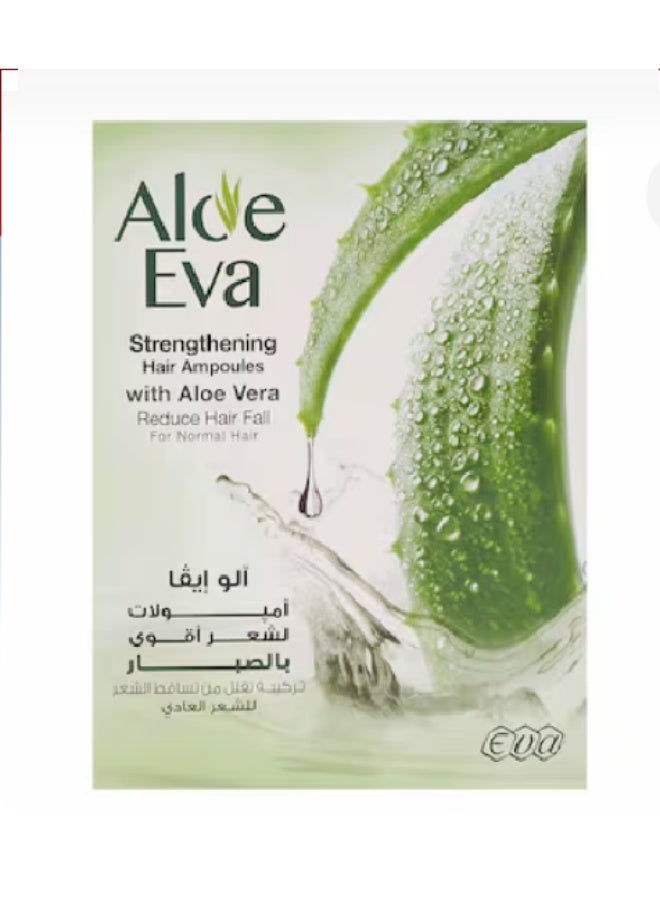 Aloe Eva Strengthening Hair Ampoules With Aloe Vera 4 Ampoules * 15 Ml - Image 1