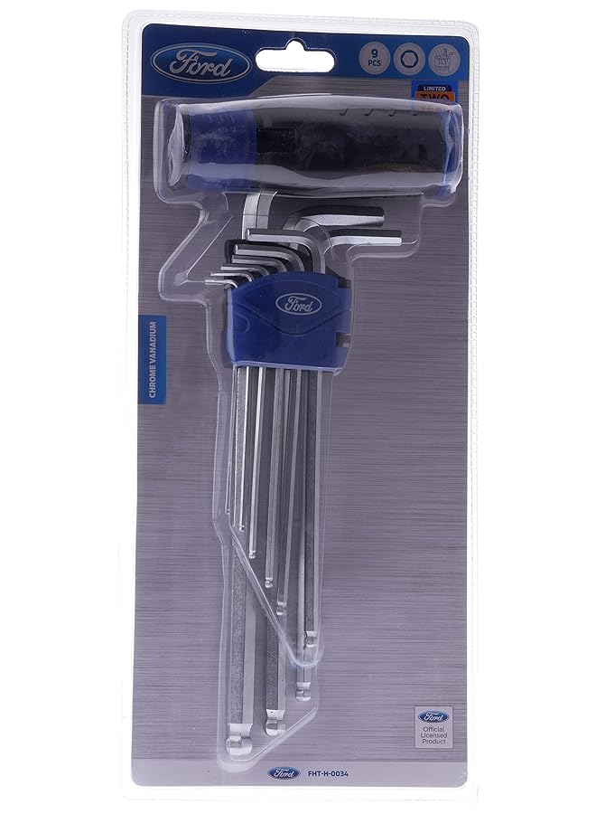 Ford 9 Pcs Extra Long T Handle Ball Hex Key Fht H 0034 - Image 1