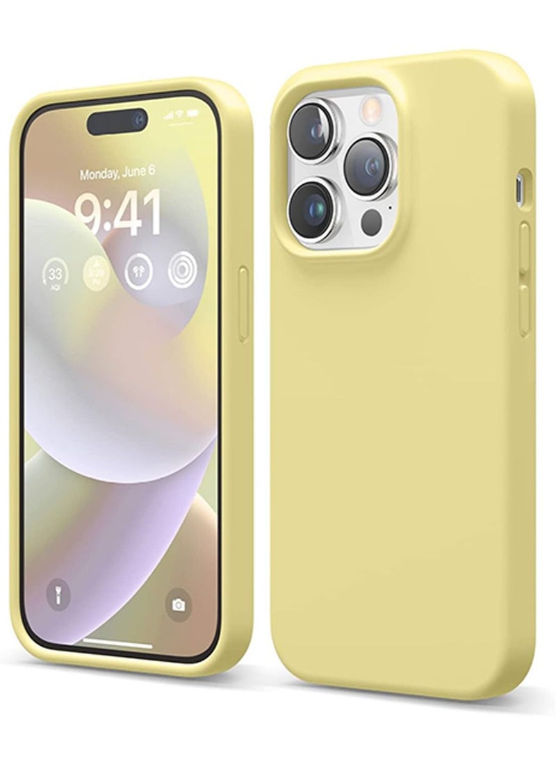 Elago - Silicone Case Cover for iPhone 14 Pro - Yellow - Image 1