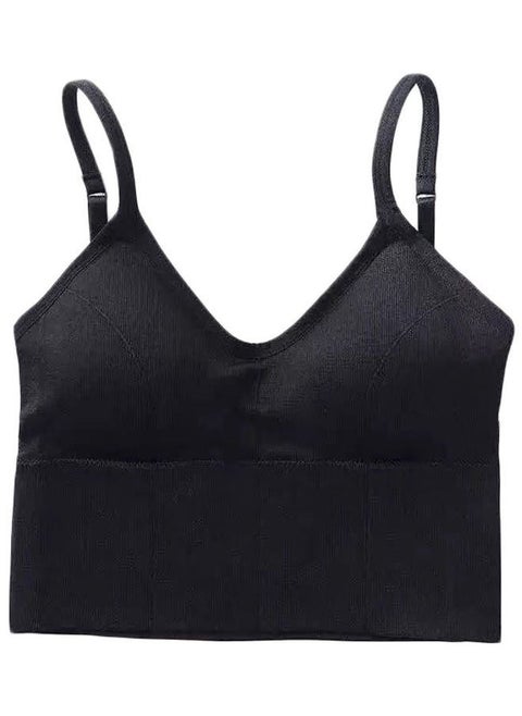 Backless Strap Vest Black