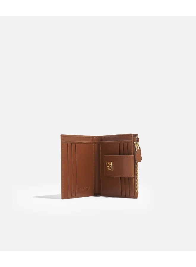 Ipekyol Monogram Wallet With Metal Buckle