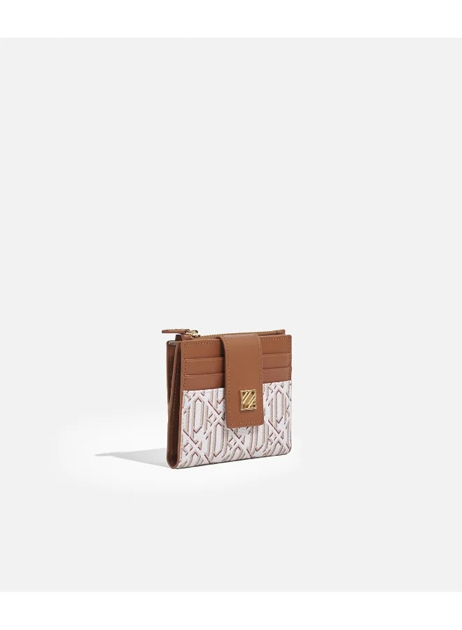 Ipekyol Monogram Wallet With Metal Buckle