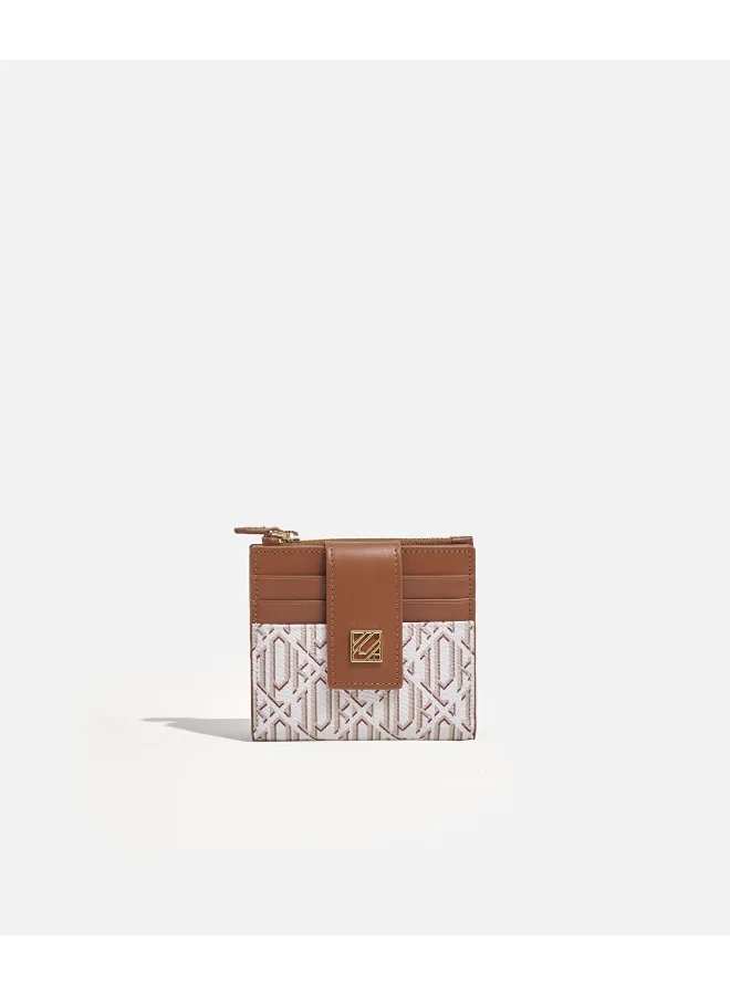 Ipekyol Monogram Wallet With Metal Buckle