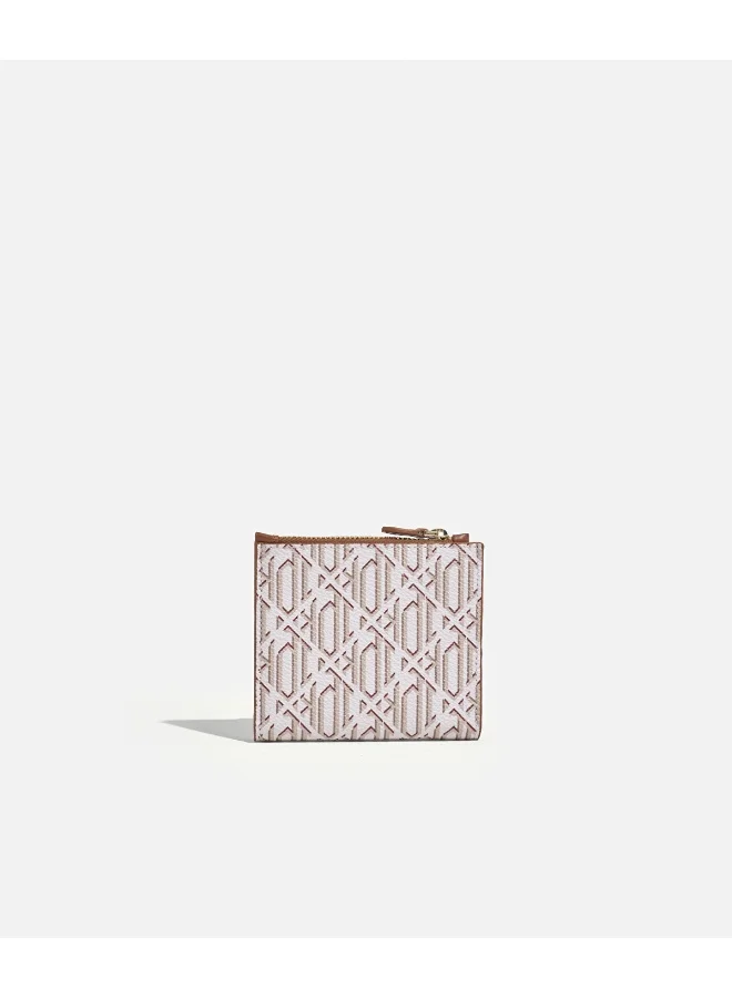 Ipekyol Monogram Wallet With Metal Buckle