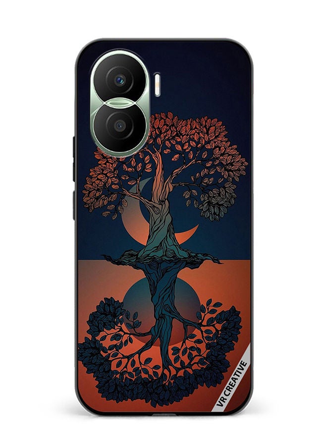 VR CREATIVE Protective Case Cover For Honor Play7T Pro Tree Design Multicolour - Image 1