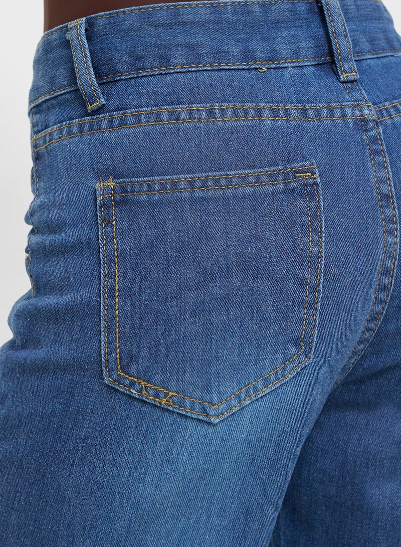 Ginger Mid Rise Straight Fit Jeans - Image 5