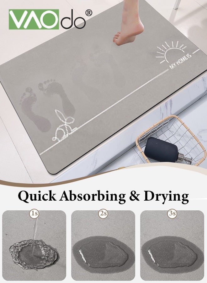 فاو دو 2 قطعة سجاد مطبخ، سجاد مطبخ، سجادة مطبخ مبطنة مضادة للتعب، سجادة مكتب غير قابلة للانزلاق، طقم سجاد مطبخ مقاوم للماء للمطبخ والأرضية والمكتب والحمام 50*80 سم + 50*160 سم - Image 5