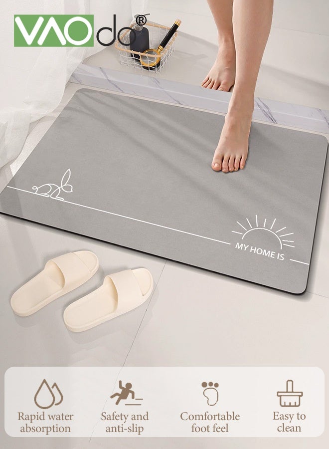 فاو دو 2 قطعة سجاد مطبخ، سجاد مطبخ، سجادة مطبخ مبطنة مضادة للتعب، سجادة مكتب غير قابلة للانزلاق، طقم سجاد مطبخ مقاوم للماء للمطبخ والأرضية والمكتب والحمام 50*80 سم + 50*160 سم - Image 3