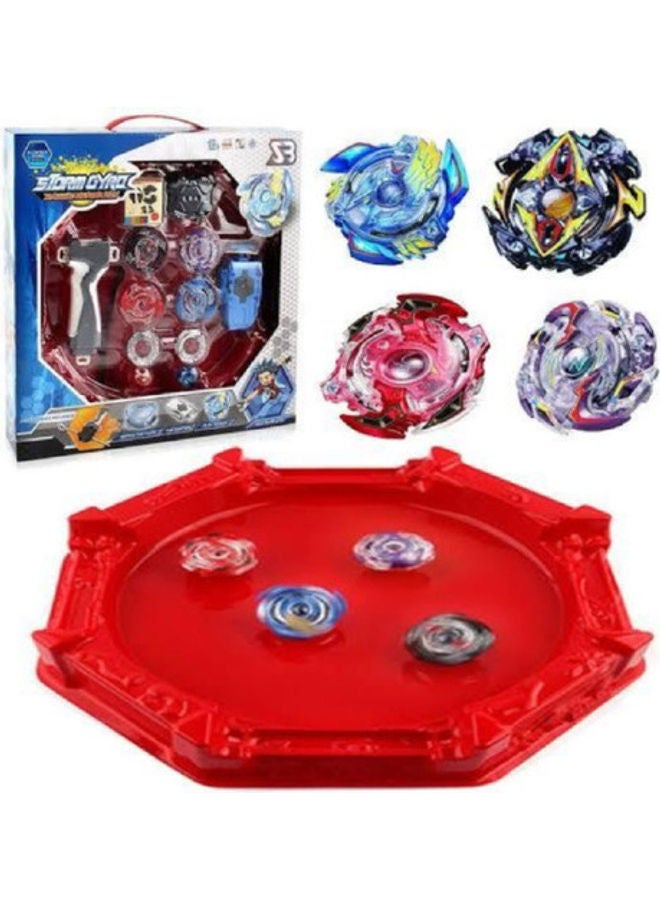 4 قطع من جيروسكوب قتالي بي بليد ميتال فيوجن مع أداة إطلاق - Image 1