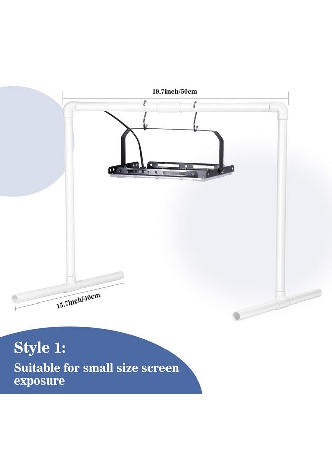 Caydo - 2Pcs 50W Led Uv Screen Printing Light Exposure Unit With Light Stands, Cable Ties, Exposure Unit For Screen Printing And Cyanotypes - Image 1