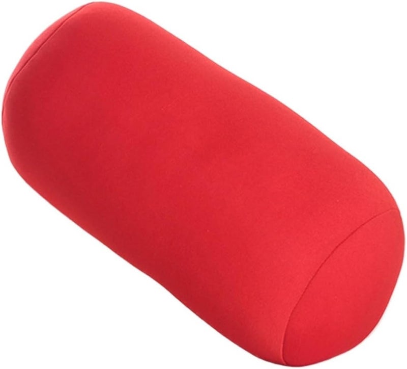 Microbead Roll Pillow 30x16cm Cylindrical Pillow Micro Mini Microbead Back Cushion Roll Convenient Travel Bed Decoration(Green) - Image 3
