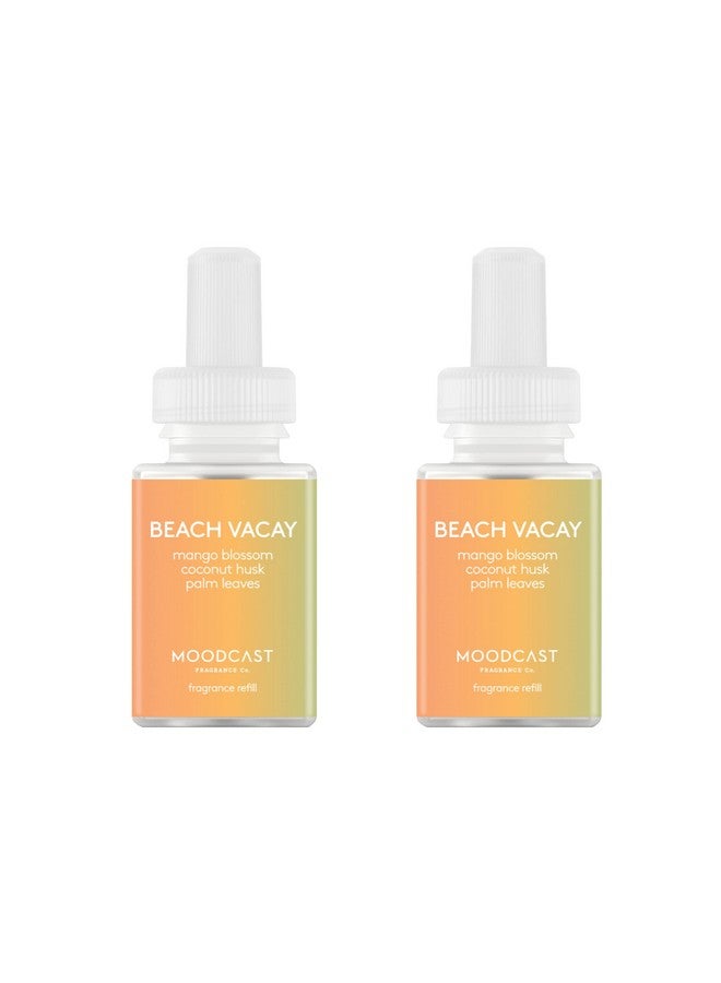 Pura And Moodcast Fragrance For Smart Home Air Diffusers Room Freshener Aromatherapy Scents For Bedrooms & Living Rooms Odor Eliminator 2 Pack Beach Vacay - Image 1
