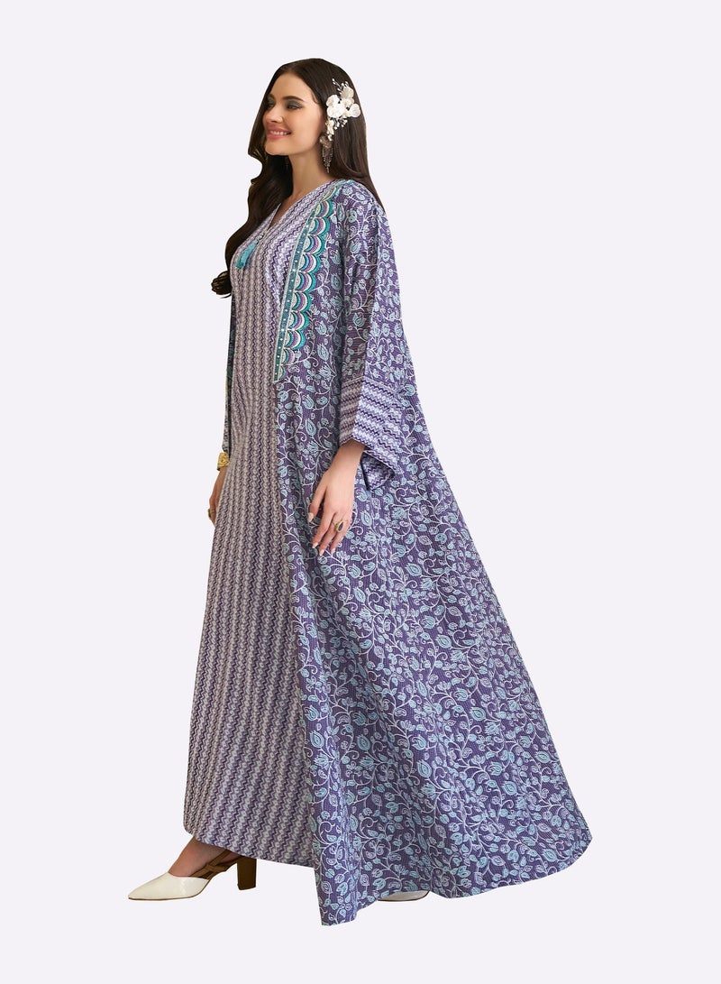 Sara Arabia 2 Piece Illusion Theme Jalabiya - Image 3