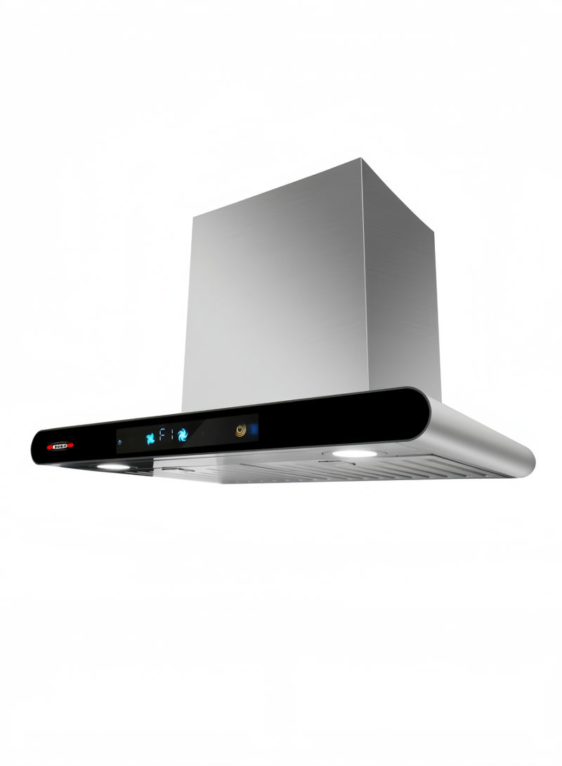 بوكو شفاط حائطي 60×44 سم، 200 واط، فولاذ أبيض، سرعتان، مصباحان، فولاذ مقاوم للصدأ، سهل التنظيف، أبيض CK-BFT03 - Image 4