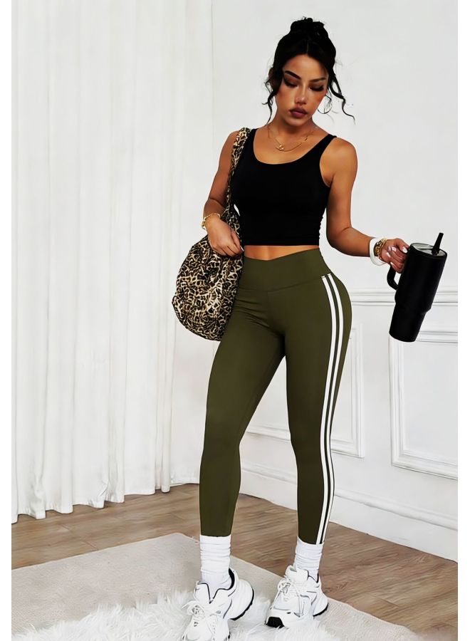 European And American Yoga Pants Lifting High-waisted Leggings, Sports Outdoor Naked-feel Comfortable Skin-friendly Fabric, High Elasticity For Women