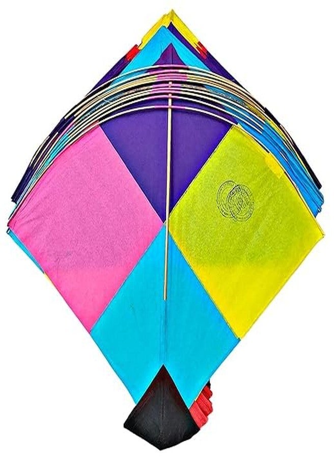 RUHANI Paper Kite Patang, Multi-Color, 42 x 42 cm, Pack of 10, Traditional Indian Festival Theme - Image 1