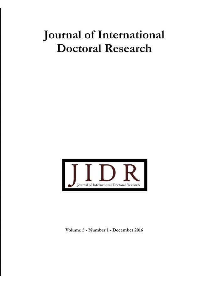 Journal of International Doctoral Research (JIDR) Volume 5, Number 1, December 2016  - Image 1