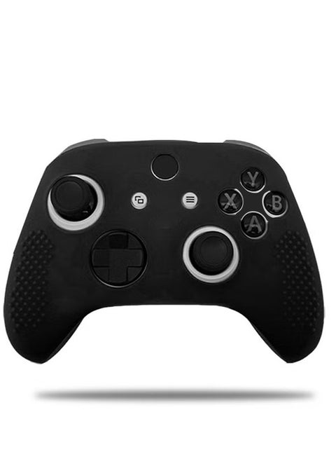 Soft Silicone Protective Case Cover for Xbox Series S/X Controller,TPU Hard Non-Slip No Interference Skin Protector Case Full Protection Cover for Xbox Series S/X  Wireless Controller(Black)