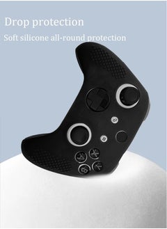 IINE Soft Silicone Protective Case Cover for Xbox Series S/X Controller,TPU Hard Non-Slip No Interference Skin Protector Case Full Protection Cover for Xbox Series S/X  Wireless Controller(Black)  - Image 3