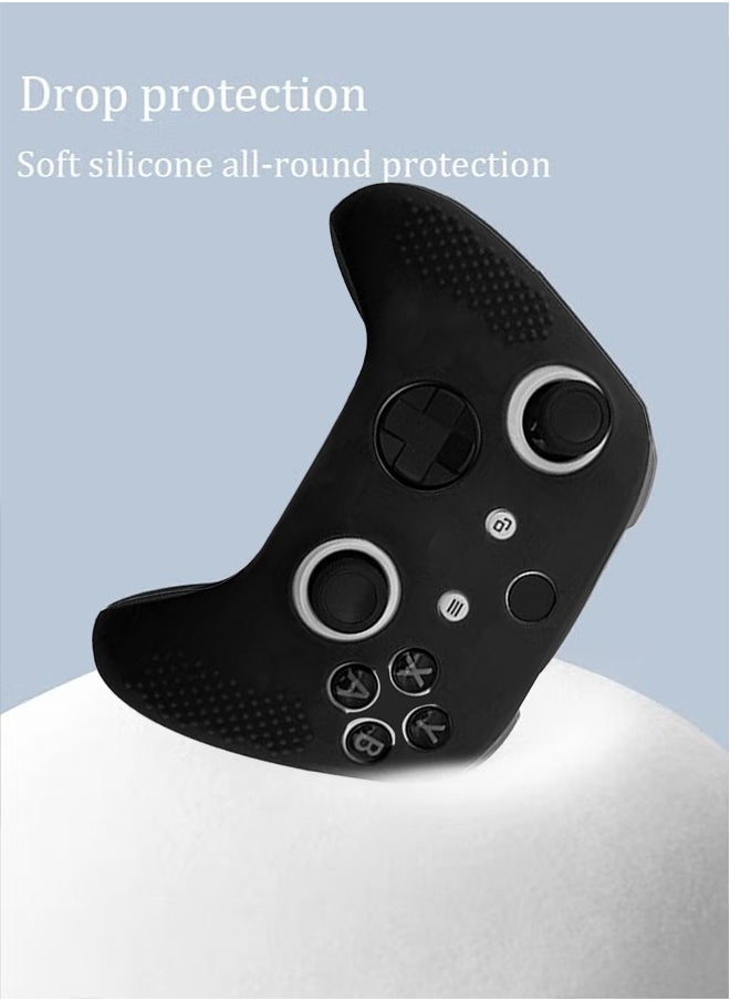 IINE - Soft Silicone Protective Case Cover for Xbox Series S/X Controller,TPU Hard Non-Slip No Interference Skin Protector Case Full Protection Cover for Xbox Series S/X  Wireless Controller(Black) - Image 1