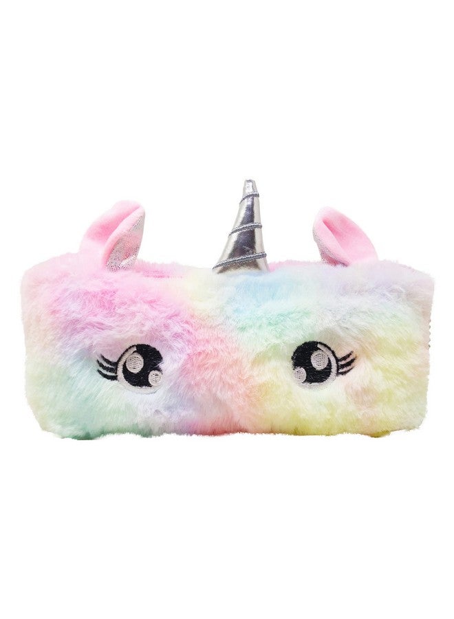 بارتيت حقيبة بارتيت من فرو يونيكورن للأدوات المكتبية وإكسسوارات المكياج - أبيض - Image 2