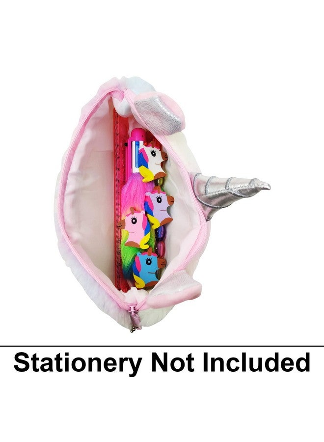 بارتيت حقيبة بارتيت من فرو يونيكورن للأدوات المكتبية وإكسسوارات المكياج - أبيض - Image 3