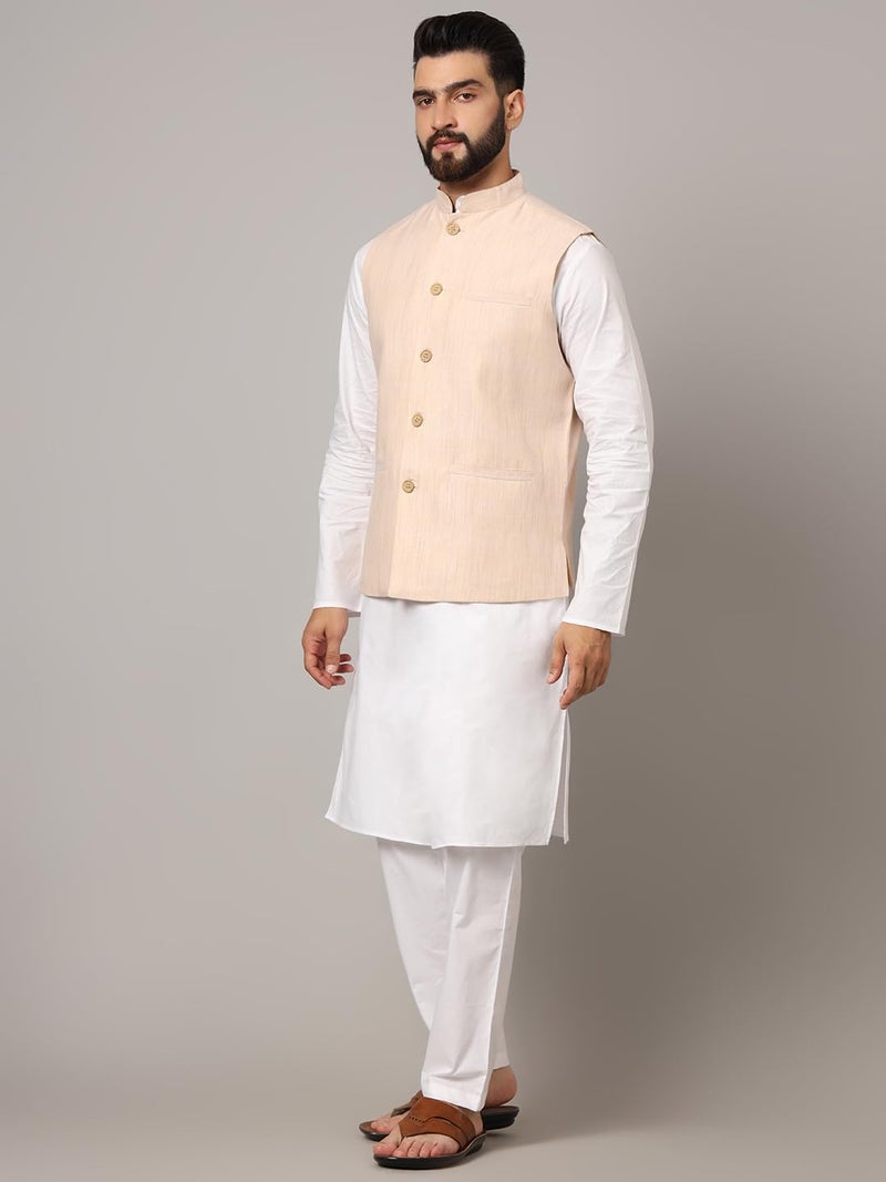 LATEST CHIKAN Men's Nehru Jacket/Waistcoat Sophisticated Ethnic Wear - SARRI-LJ-BG-40 - Image 4