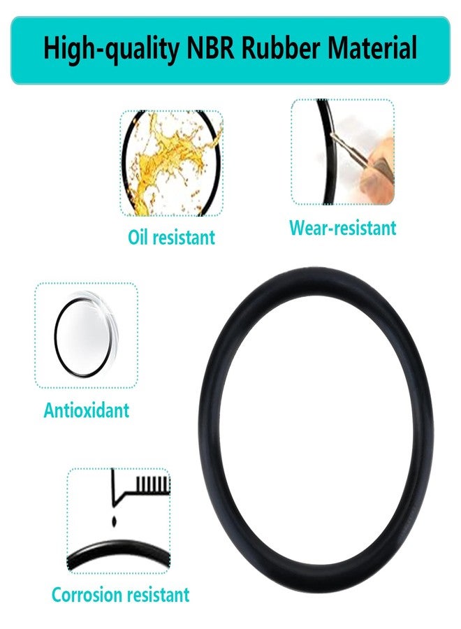 STPCTOU A20212 A-20212 Top Cover Click-Fit O-Ring, Compatible with FX4 FX5 FX6 Aquarium Fish Tank Seal Gasket Ring, Rubber Sealing Washer Replacement Ring for Prevent Leakage(4PCS) - Image 3