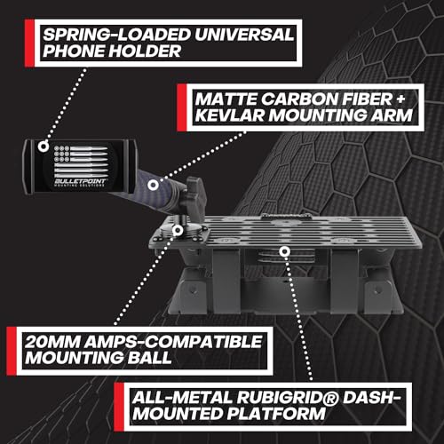 Bulletpoint RubiGrid Metal Dash Mount Phone Holder Compatible with 20152020 Ford F150 20172022 Super Duty - Image 3