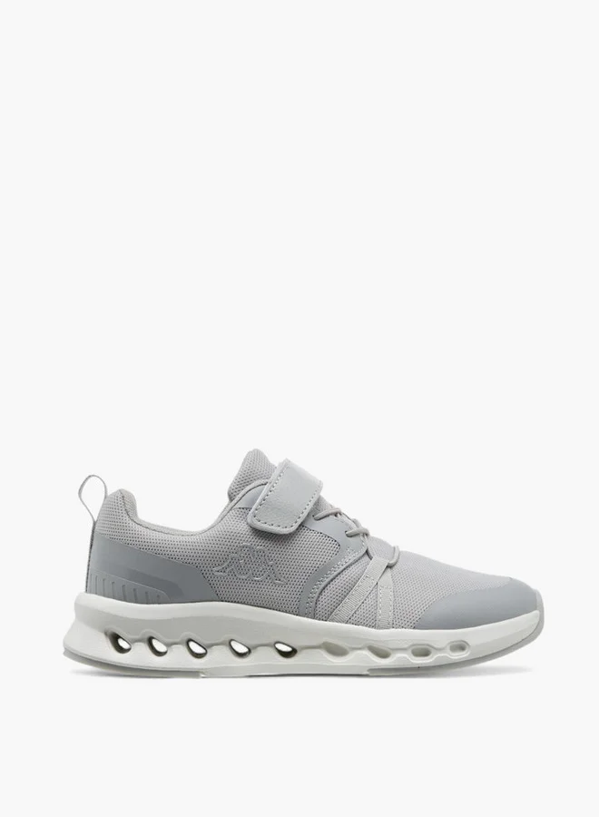Kappa Girls' Textured Sports Shoes with Hook and Loop Closure