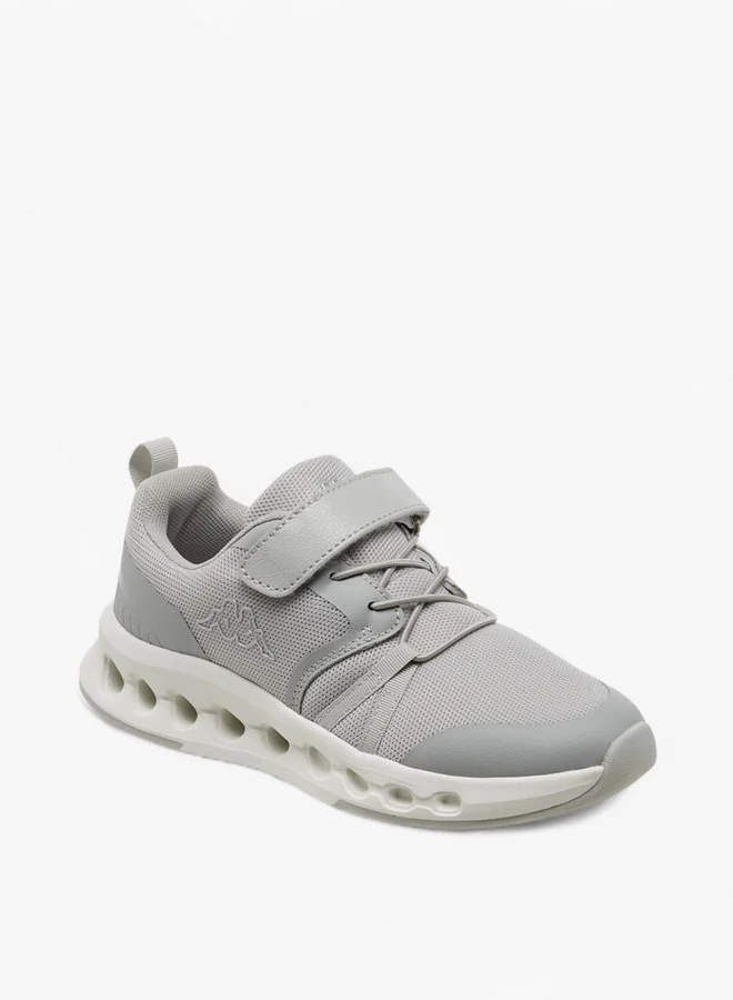 Kappa Girls' Textured Sports Shoes with Hook and Loop Closure