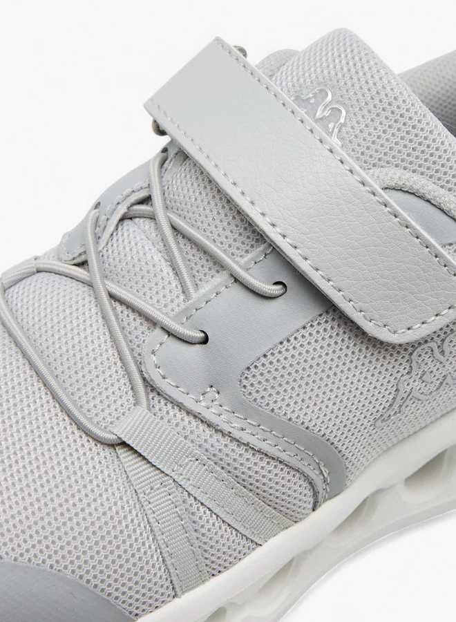 Kappa Girls' Textured Sports Shoes with Hook and Loop Closure