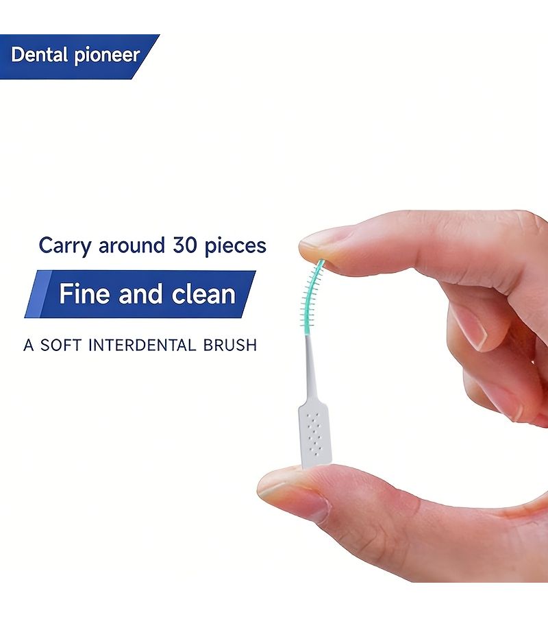 Interdental Brush Set 400 Count Boxed Cleaning Toothpicks Family Pack - Image 3
