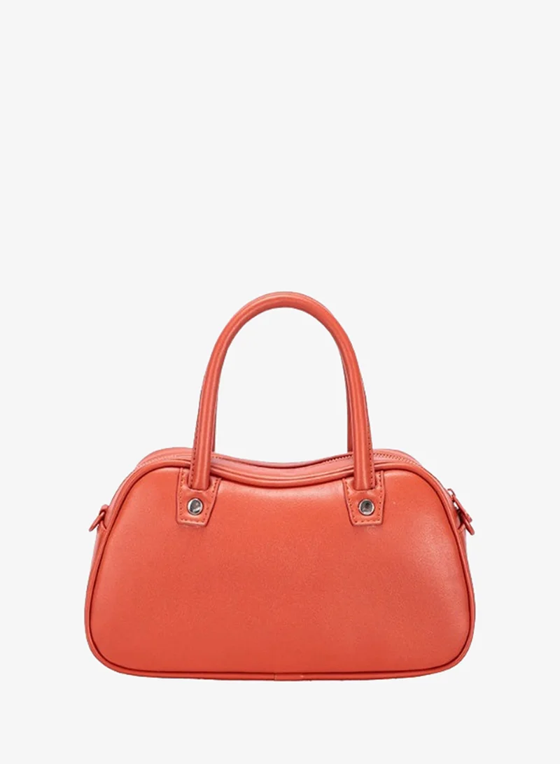 David Jones David Jones unique chic handbag for women model CM8288| Faux leather formal and event handbag with external pocket | Structured evening spacious handbag