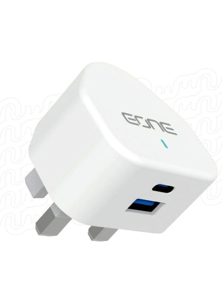 EONE 20W Fast Wall Charger - White