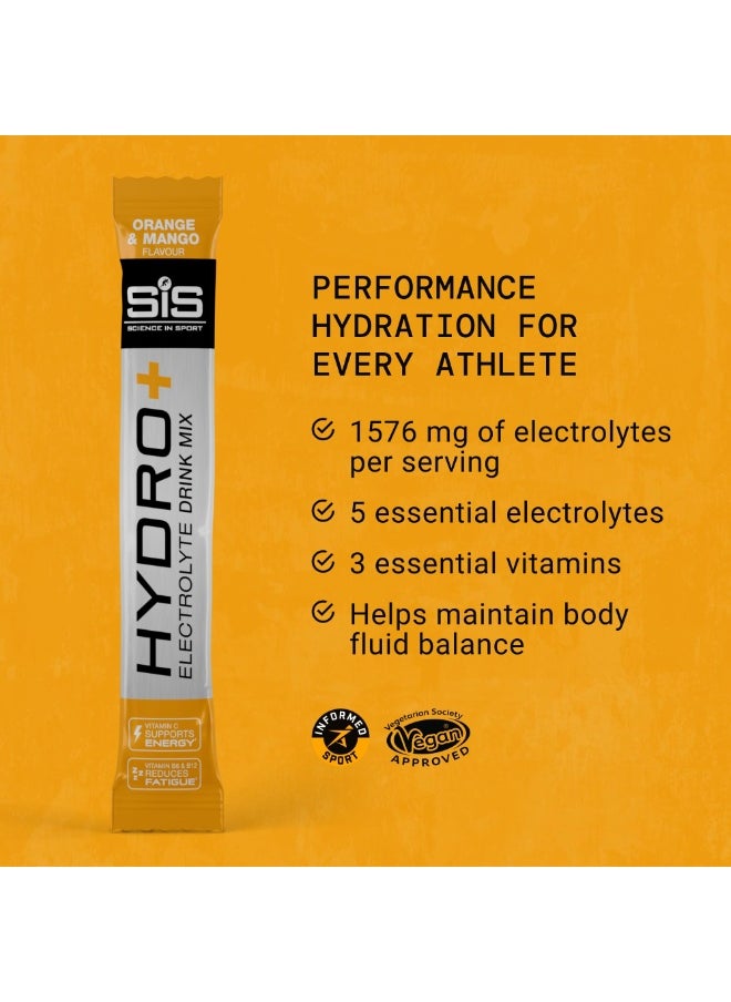 SIS Hydro+ Electrolyte Drink Mix, Orange & Mango Flavour, 6 Pack  - Image 4