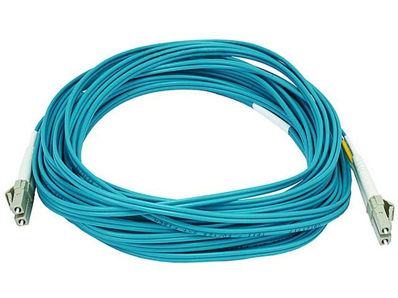 Monoprice Fiber Optic Cable - LC to LC, OM3, 50/125 Type, Multi Mode, 10Gb, Duplex, 2mm Cable Diameter, 10 Meter, Aqua - Image 5