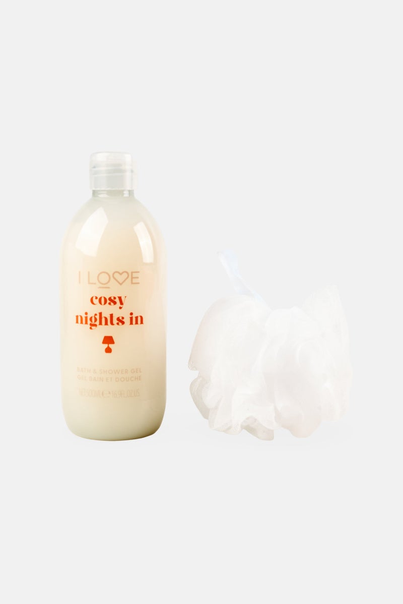 I LOVE 2 Pcs Bath Time Treats Cosy Nights in Gift Set 500ml - Image 1